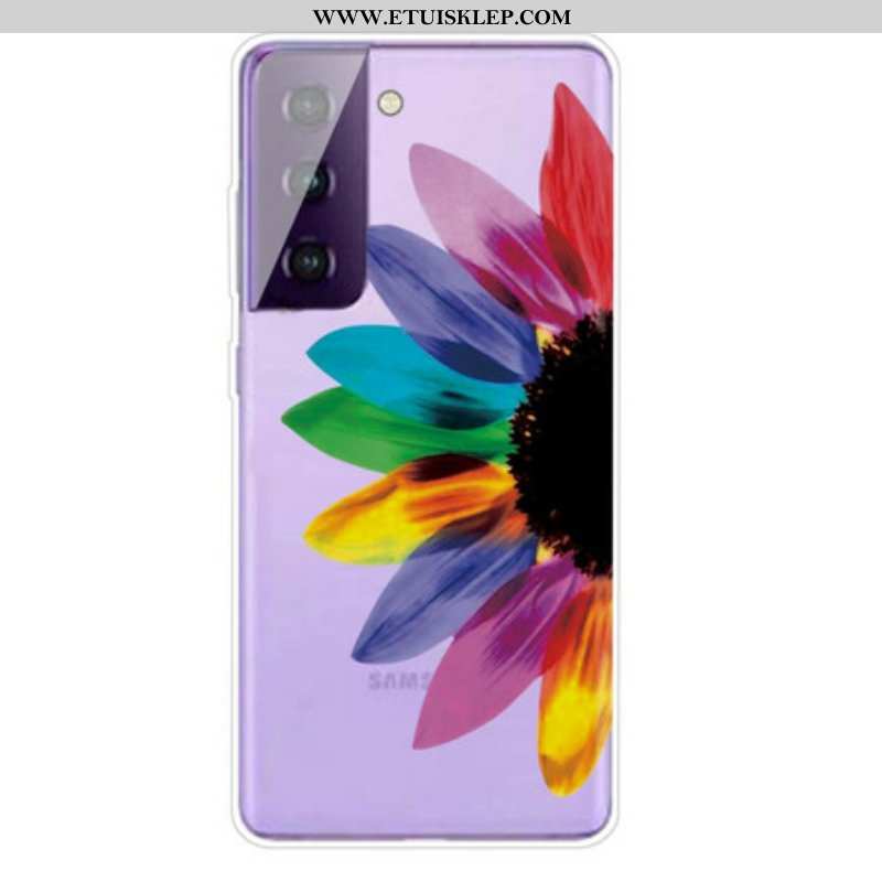 Etui do Samsung Galaxy S21 FE Kolorowy Kwiat